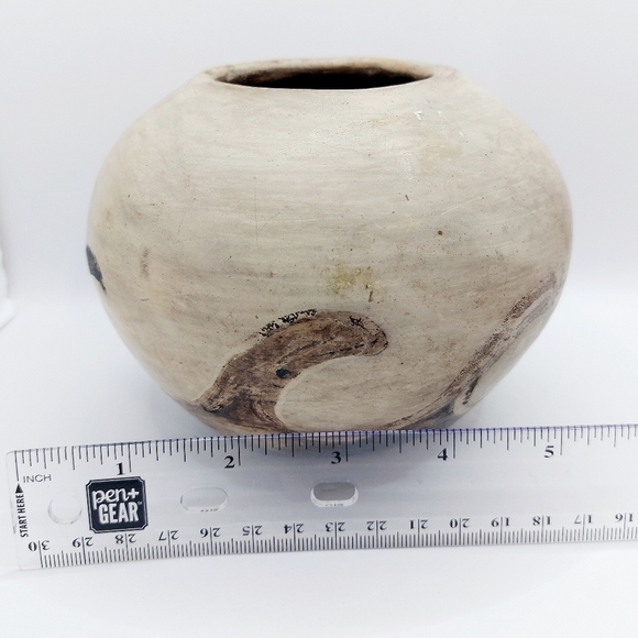 Vintage Clay Pottery Vase Nature wave design - Picture 9 of 13